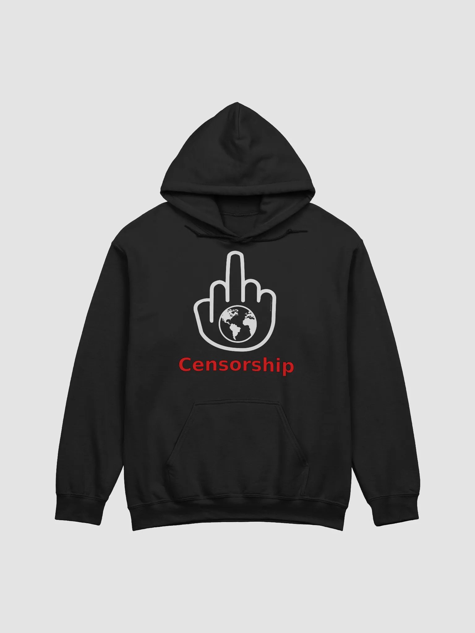 Gildan Classic Hoodie-MisterFinger-Censorship-WHC product image (1)