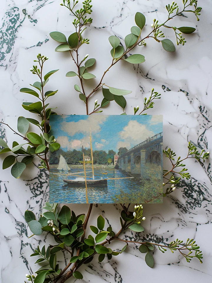 The Bridge at Argenteuil (Claude Monet) Greeting Card product image (1)