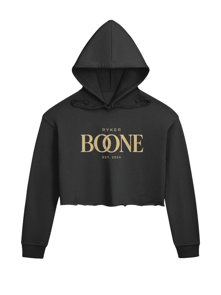 Ryker Boone "When The Lights Go Gold" Fleece Crop Hoodie (Gold Logo) product image (1)