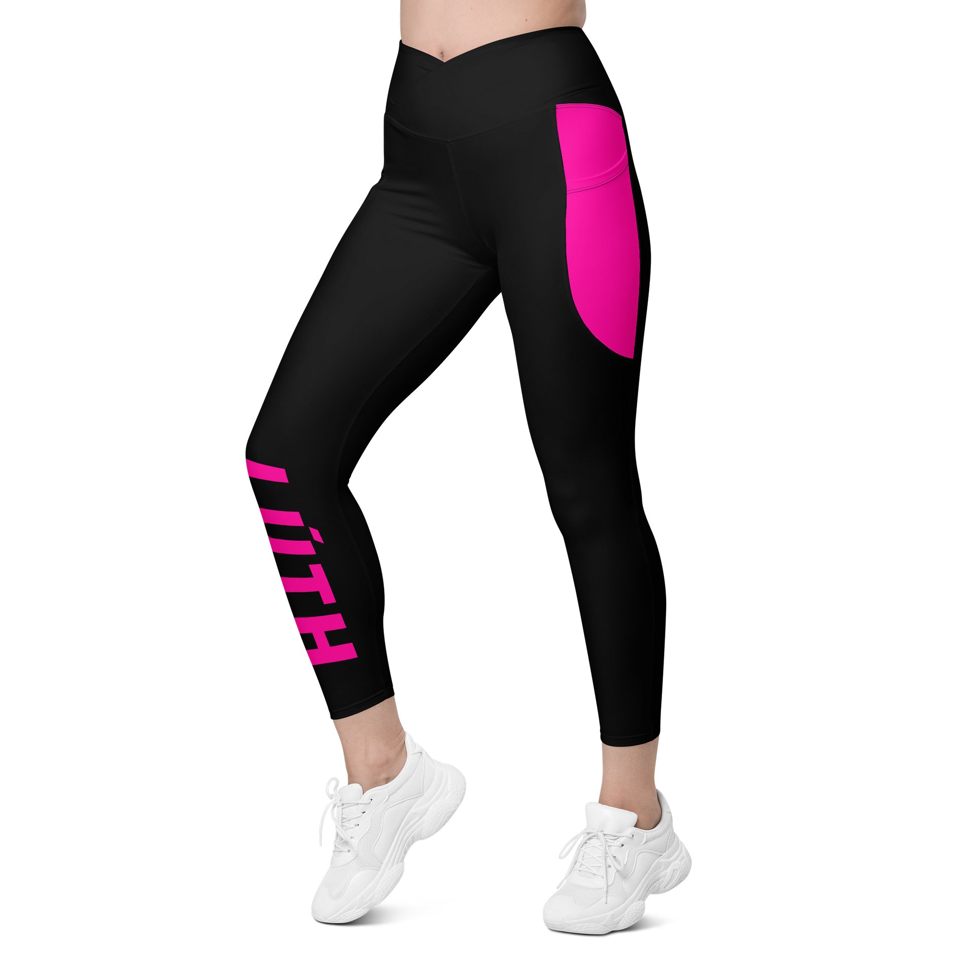 Lúth | Crossover Semi Compression Workout Leggings with Pockets & Sun protection product image (5)