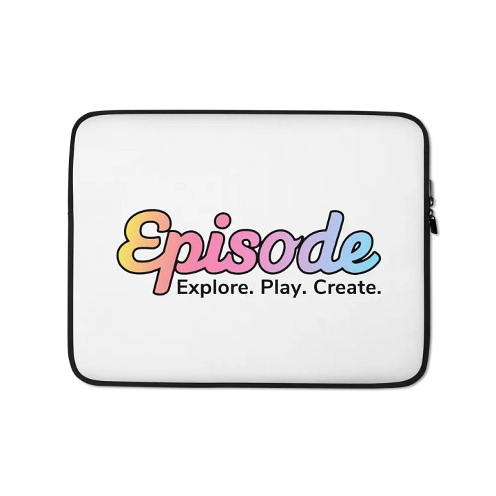 Episode Laptop Sleeve White With Gradient Logo product image (1)