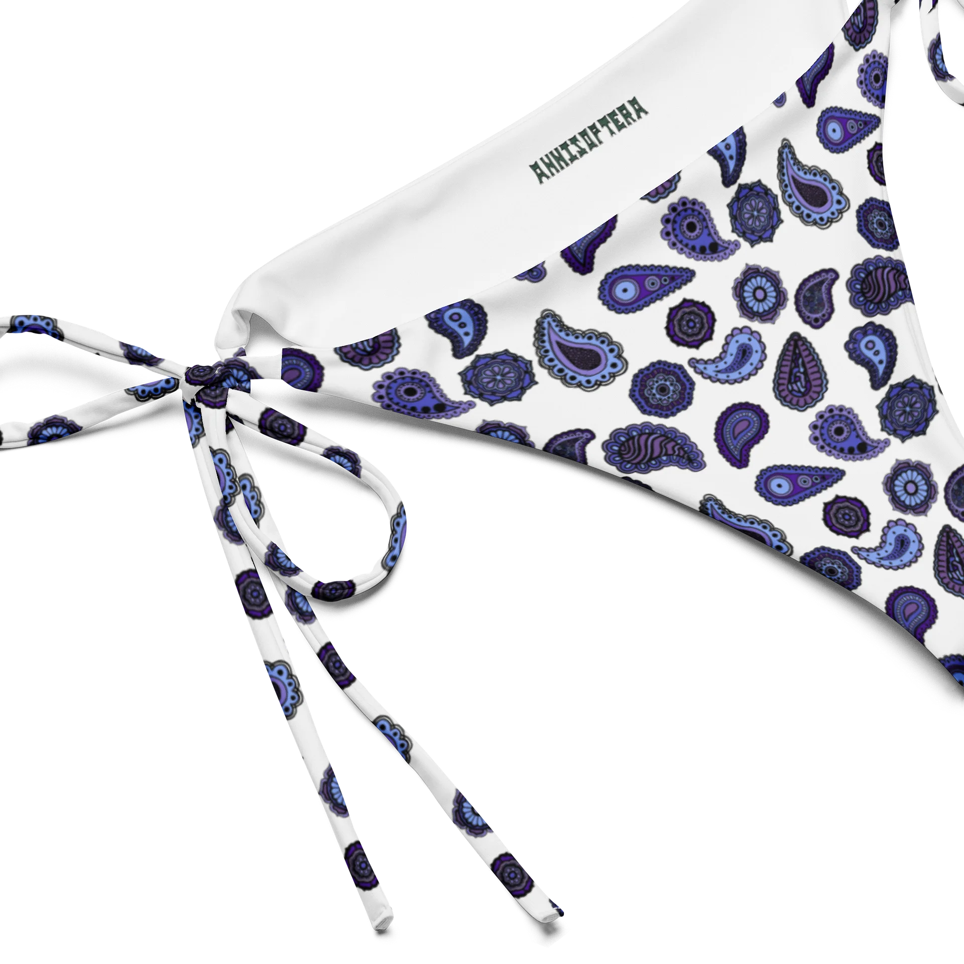 Trippy String Bikini Bottom Blue product image (2)