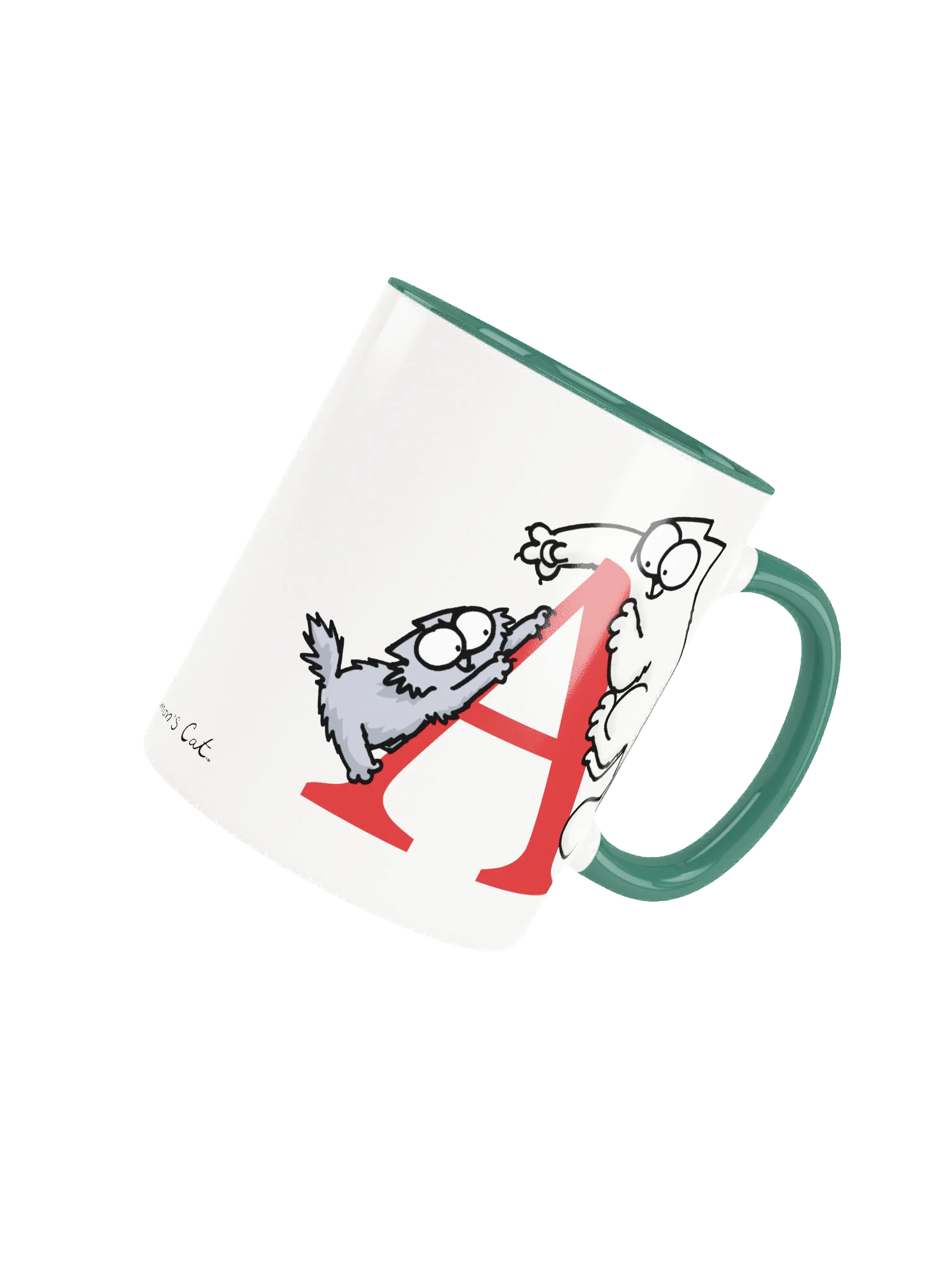 Cat Monogram Mug - A product image (5)