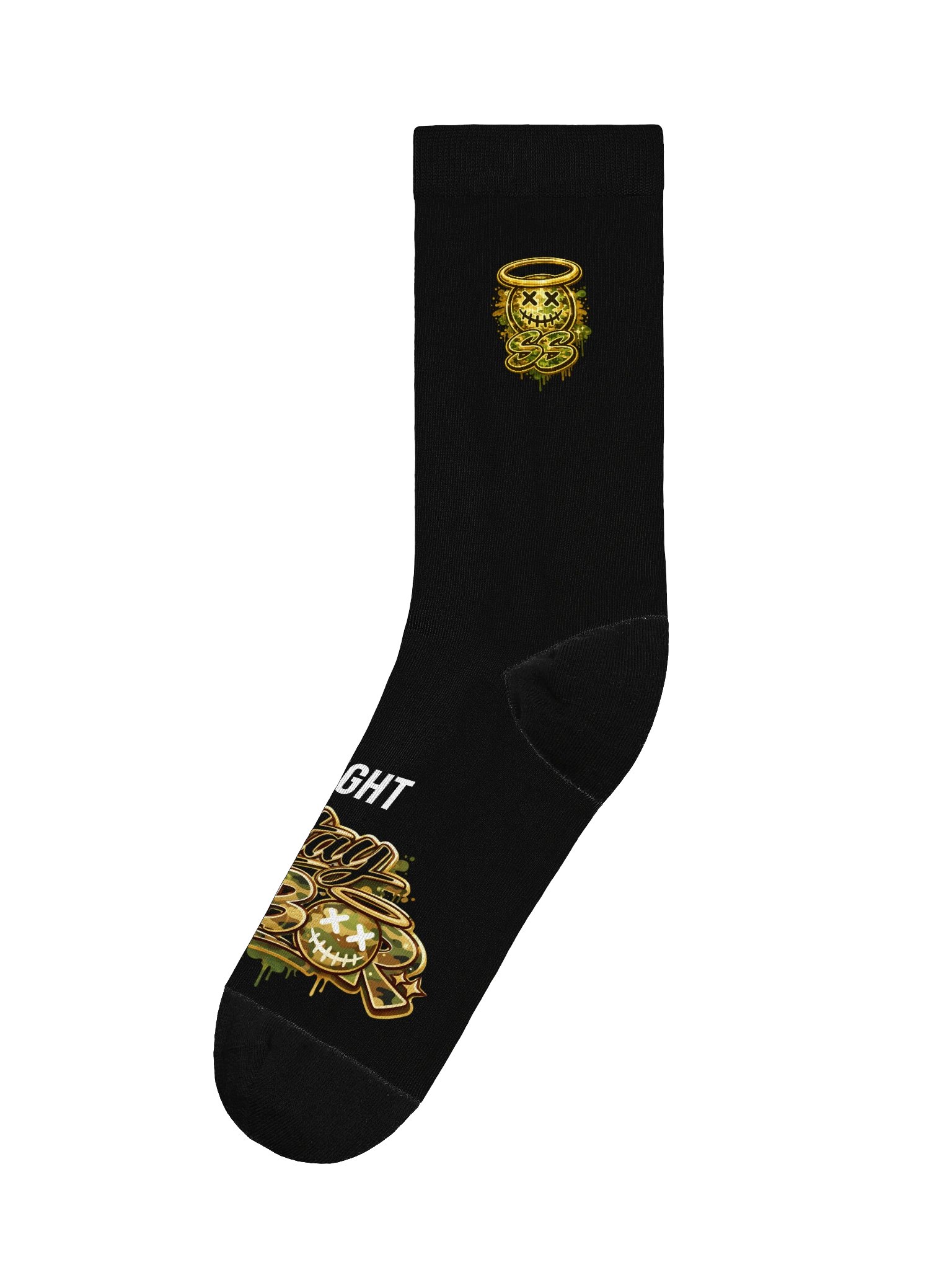 SS All Camo-Black Crew Socks product image (1)