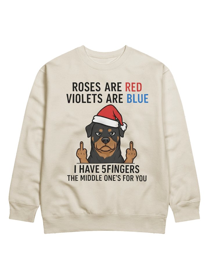 Rottweiler Middle Finger Premium Sweatshirt product image (4)