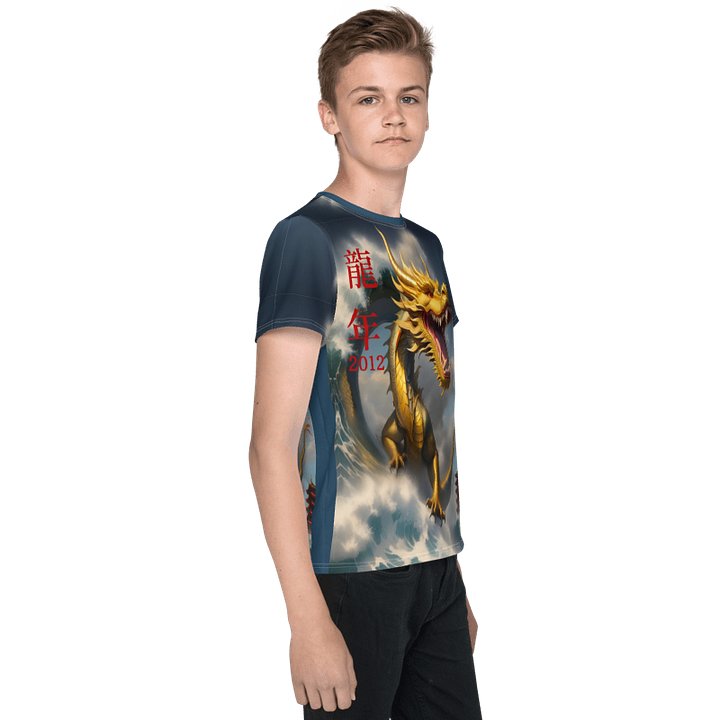 Water Dragon 2012 and the wave /All-Over Print Youth Crew Neck T-Shirt product image (2)