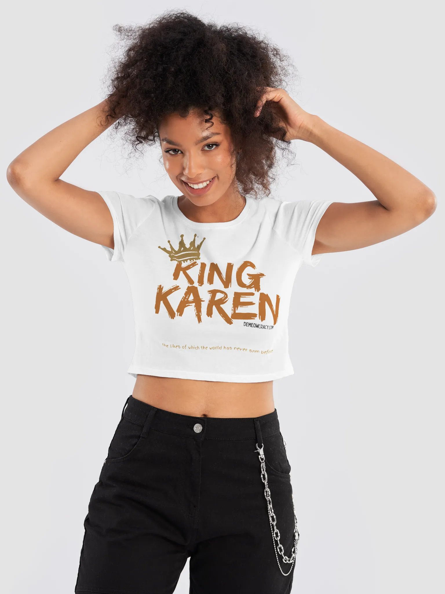 King Karen Crowned Women's Crop Tee product image (2)