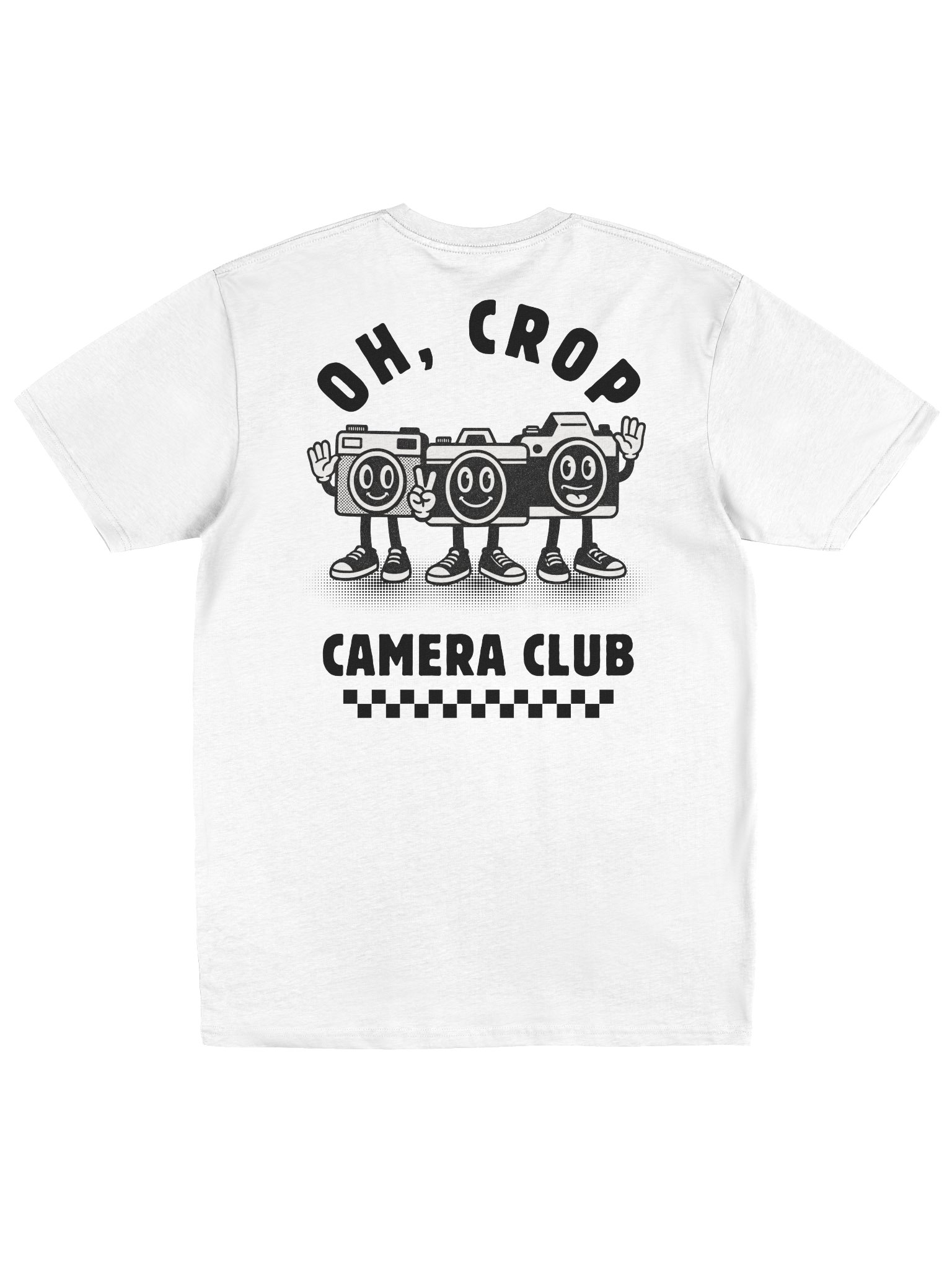 Oh Crop Camera Club Vintage Graphic Tee (White) product image (2)