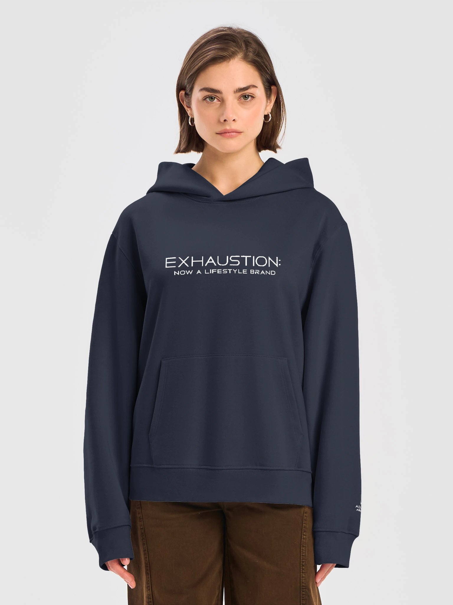“Exhaustion: Now a Lifestyle Brand” — Bella+Canvas Unisex Oversized Midweight Hoodie product image (1)