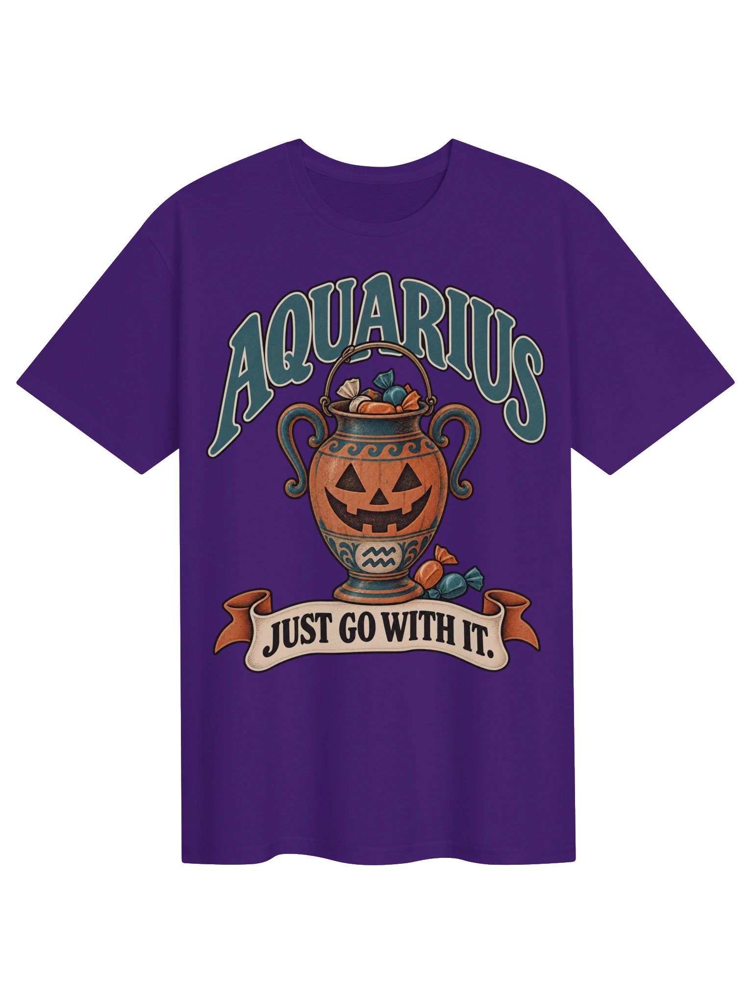 Aquarius Halloween | Just Go With It Tee product image (1)