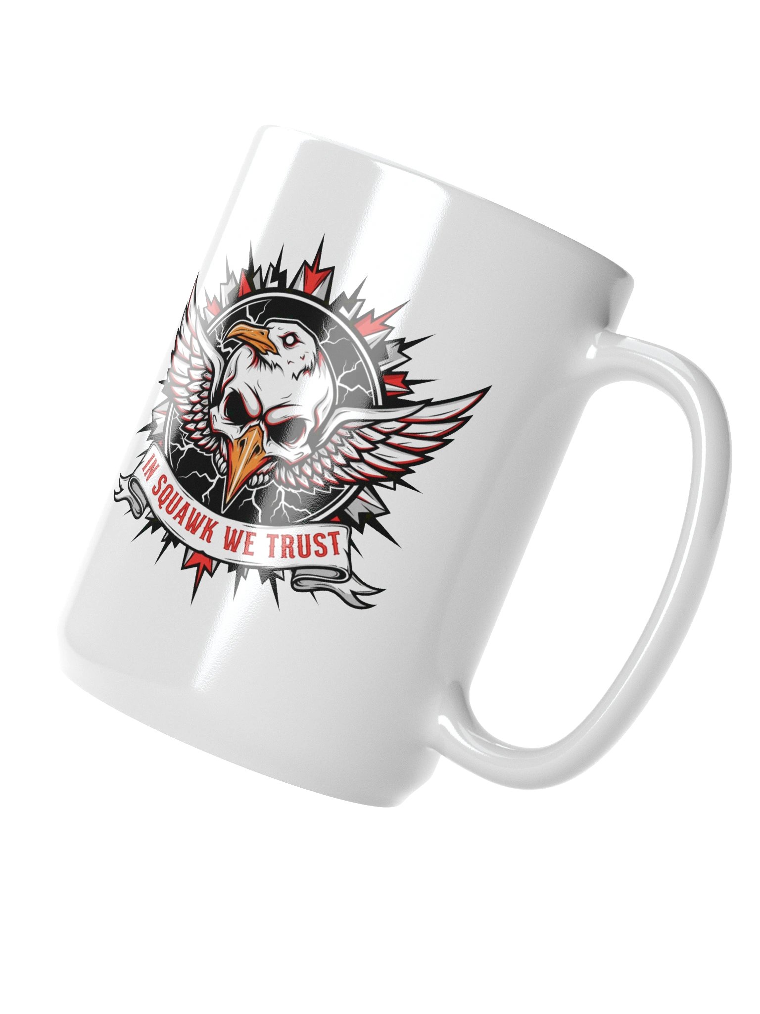 In Squawk We Trust Metal Mug product image (3)