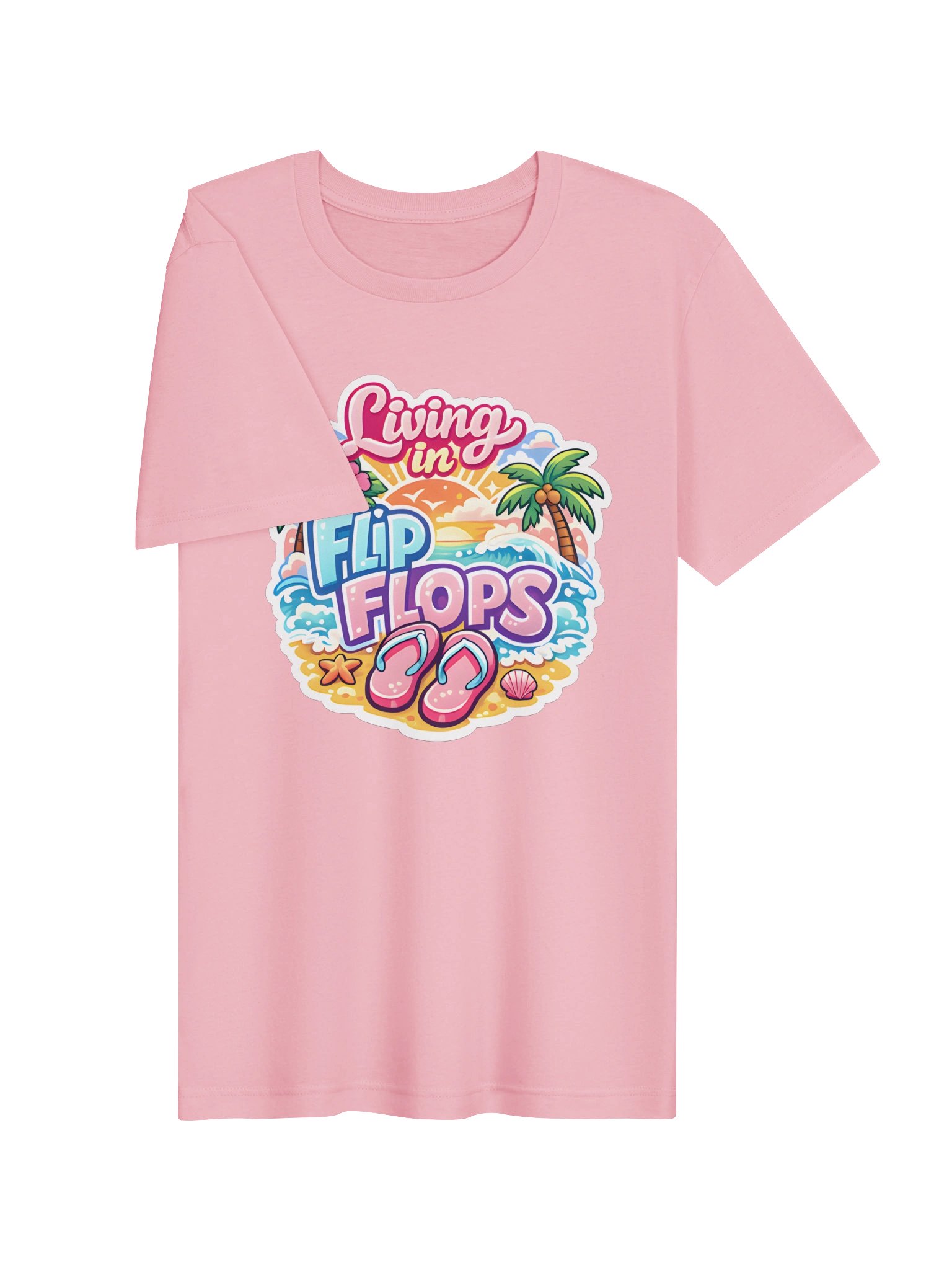 Living in Flip Flops Tropical T-Shirt product image (19)