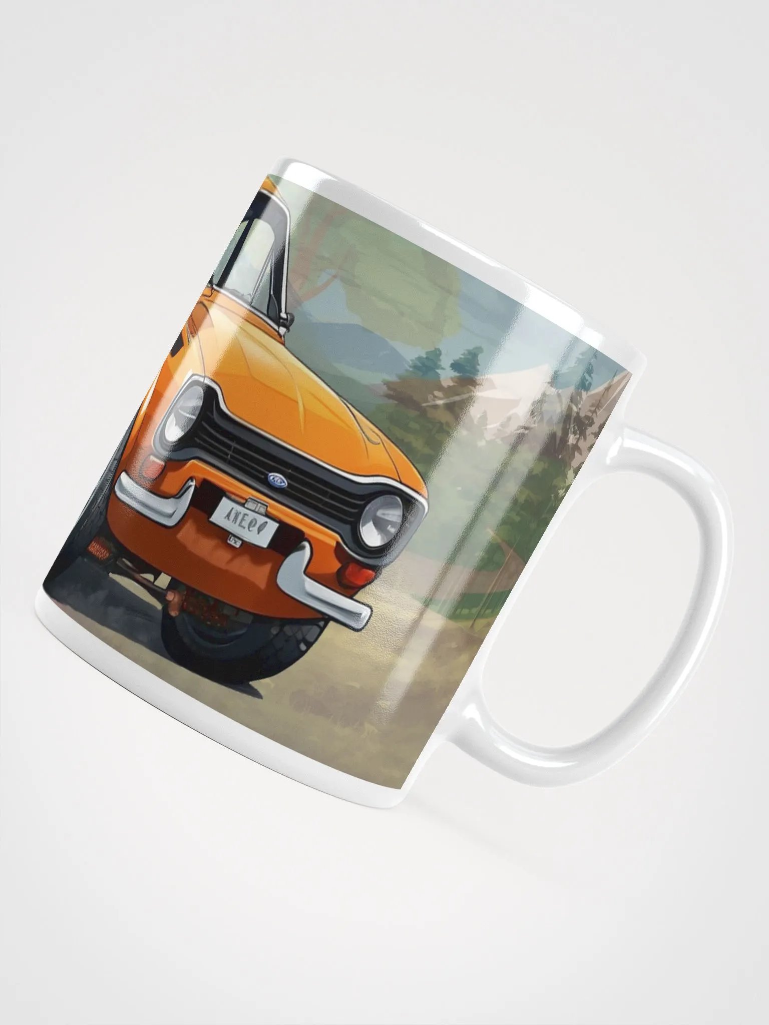 Cartoon Ford Escort MK1 Orange product image (4)
