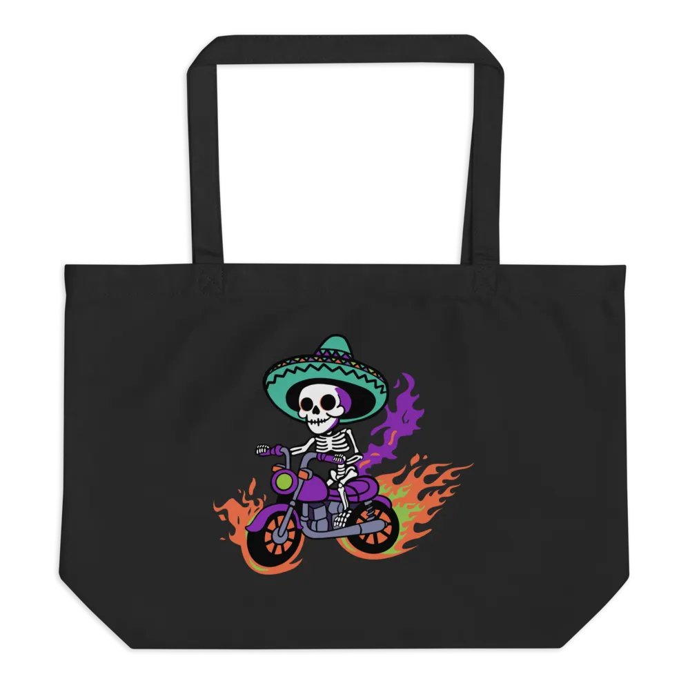 Bone to be Wild Colorful Organic Cotton Tote product image (1)