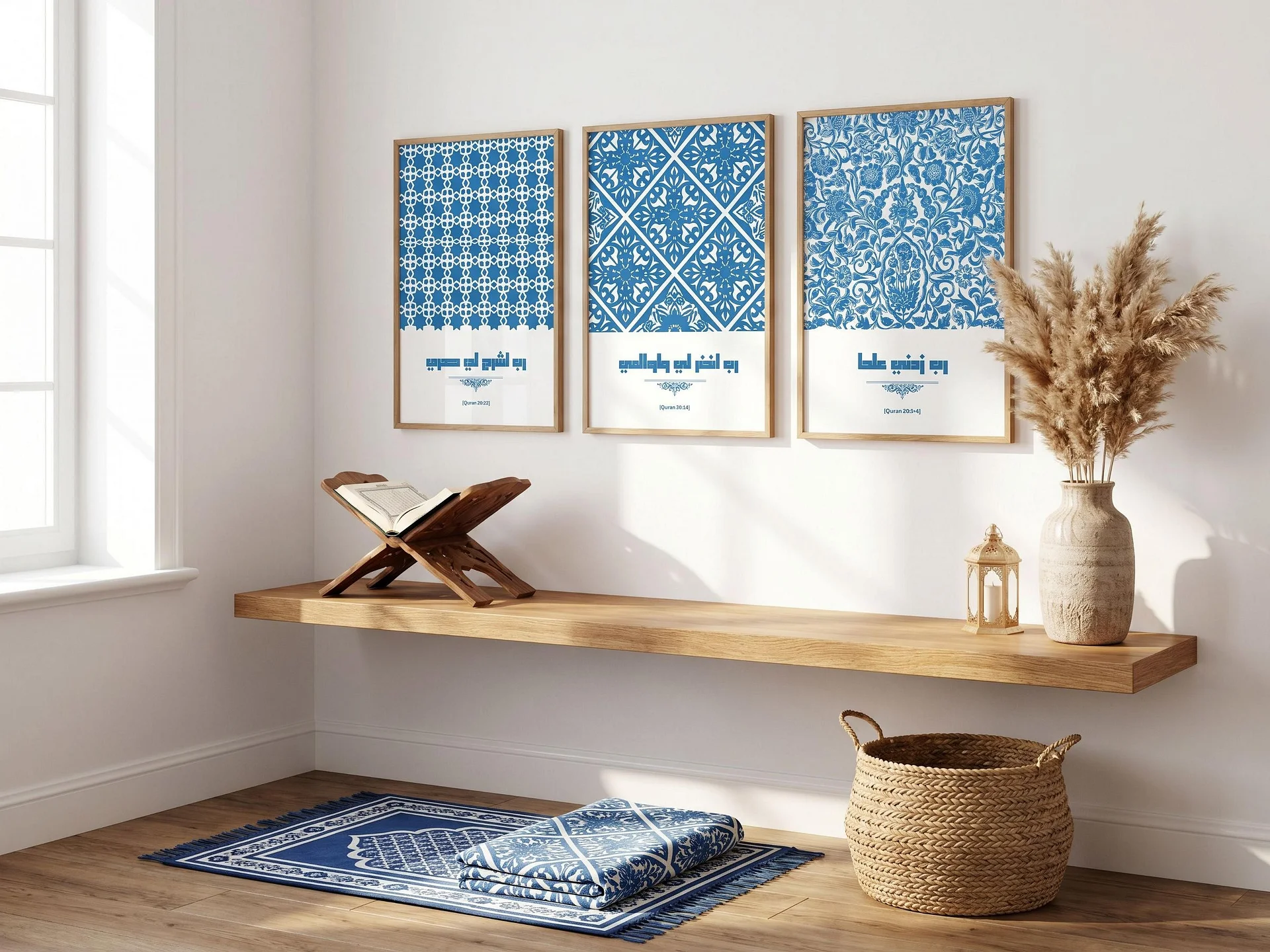 Set of 3 Arabic Calligraphy Modern Islamic Wall Decor product image (2)