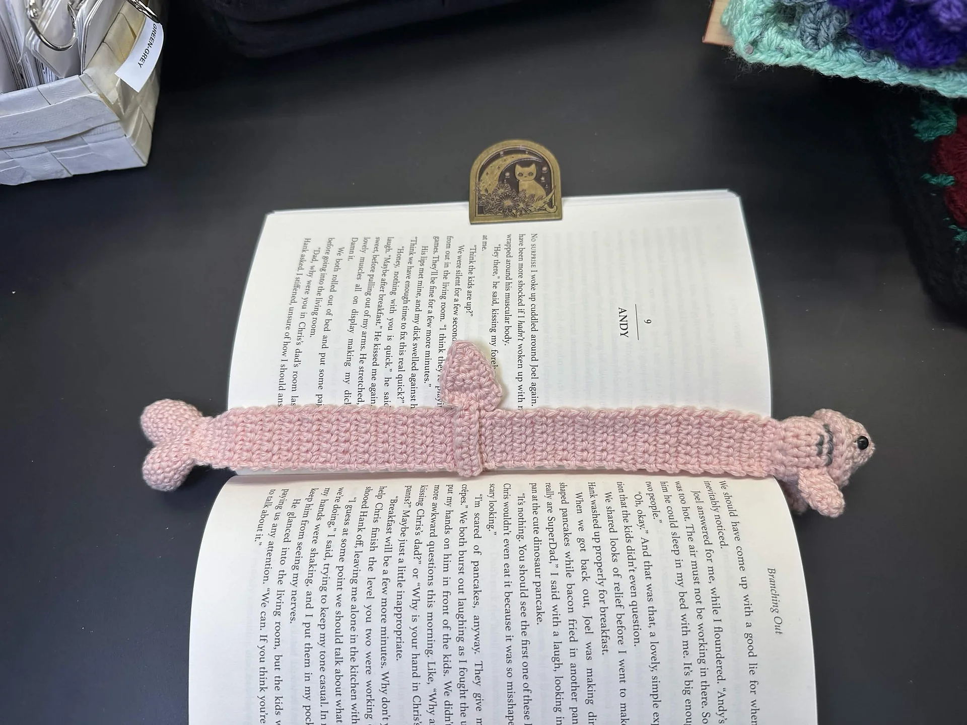 Crochet Boner Shark Bookmark product image (3)