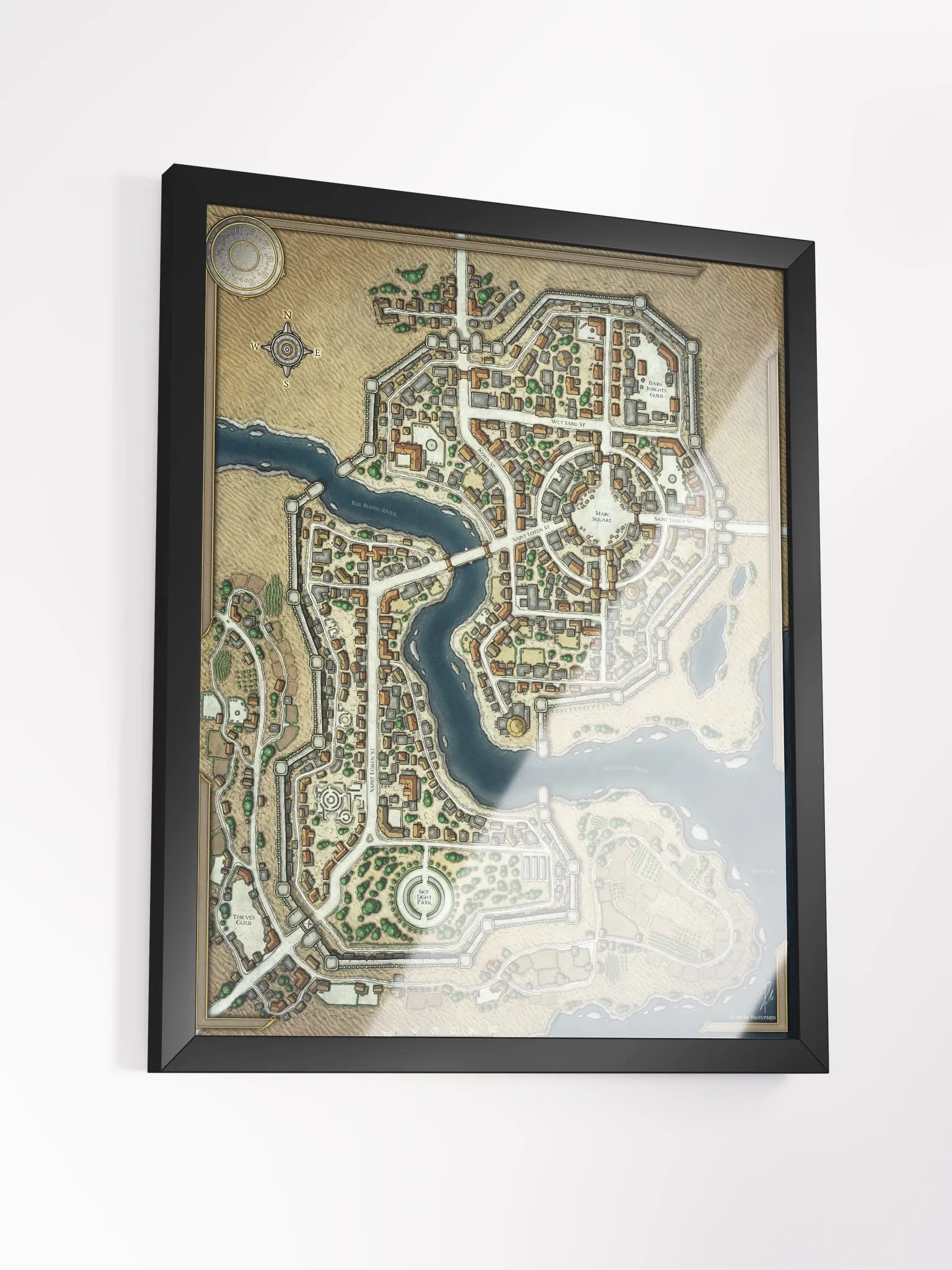 DESERT SHA'ALKHAR CITY FRAMED POSTER 16'' X 20'' product image (3)
