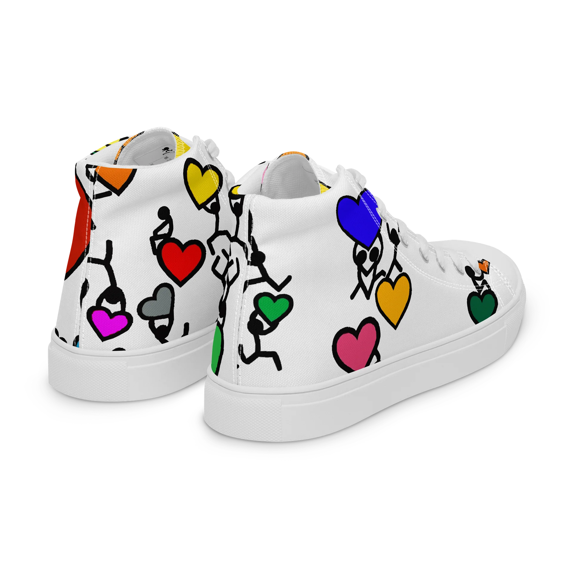 Love in Colour // Woman's Canvas Art High Tops product image (7)
