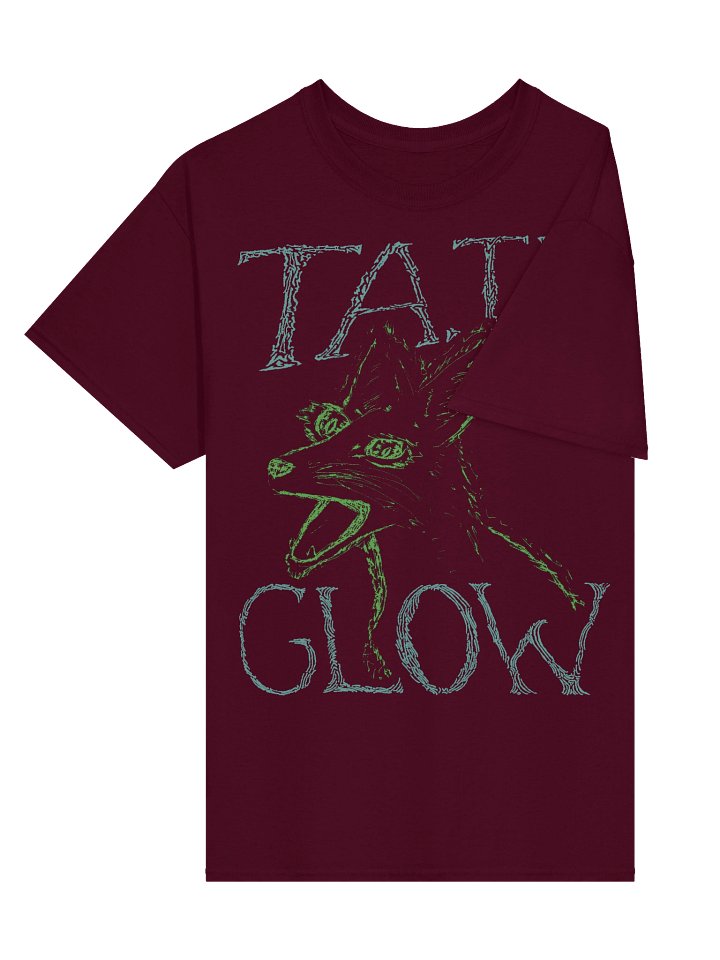 Tail Glow - Screaming Fox T-shirt - Maroon product image (2)