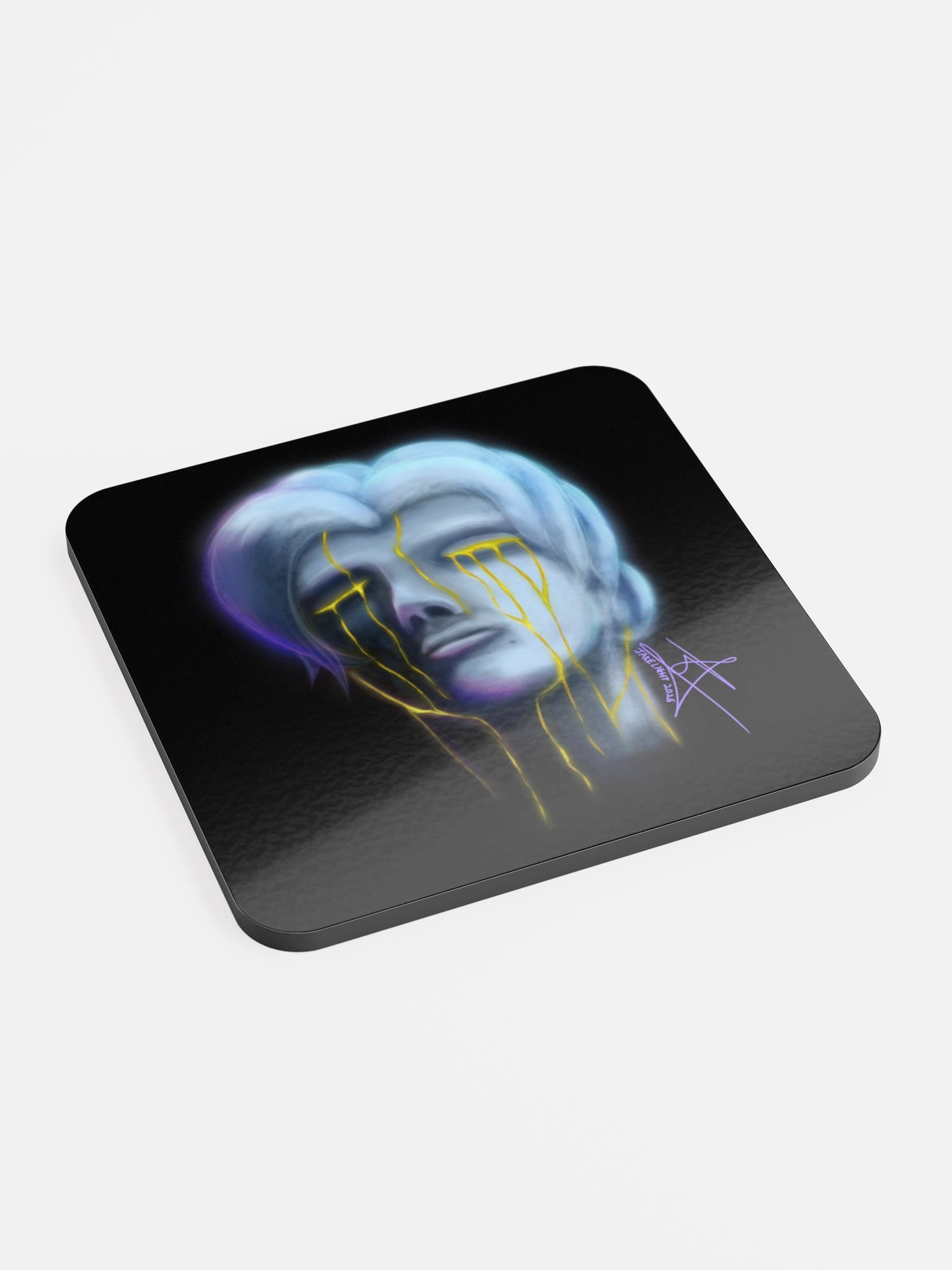 Light Tears (Glossed Cork Coaster) product image (2)