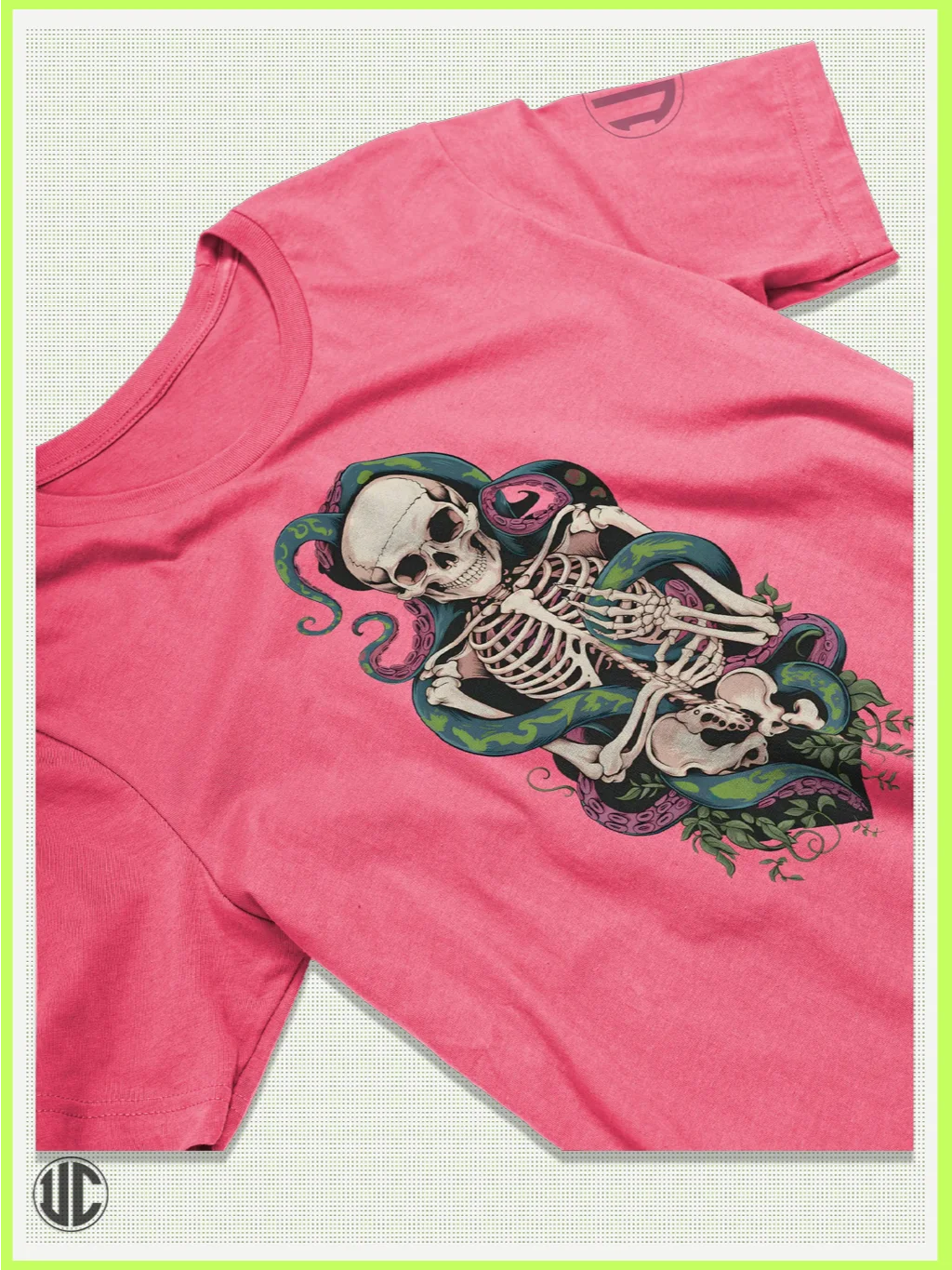Tentacle Embrace – Ocean Gothic Skeleton T-Shirt product image (2)