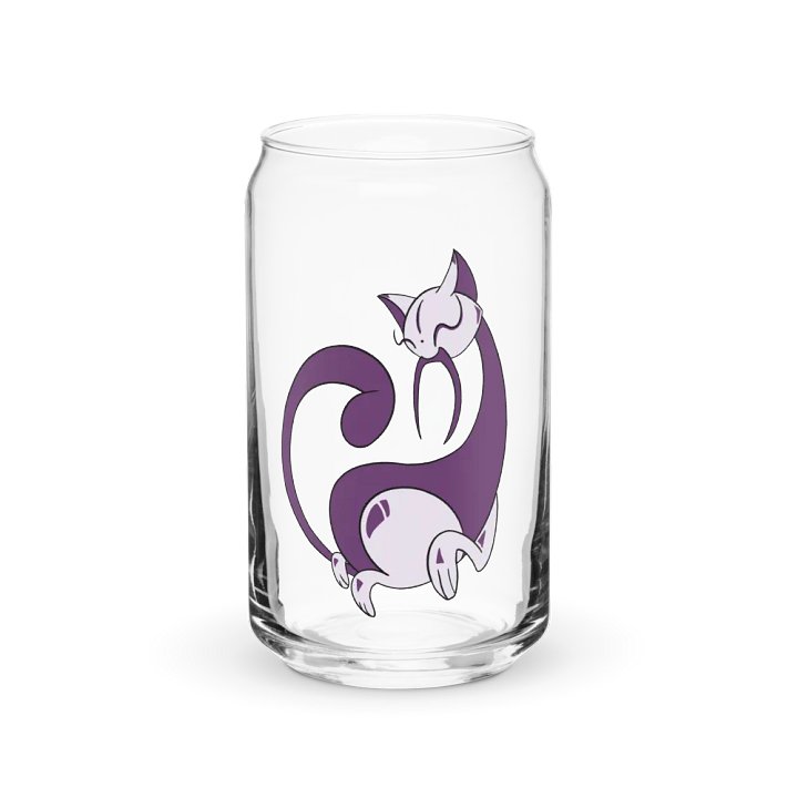 Calming Purple Cat Can-Shaped Glass product image (1)