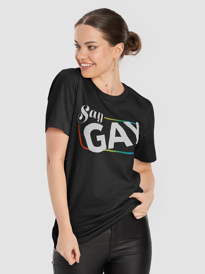 Say Gay Retro Sign T-Shirt product image (2)