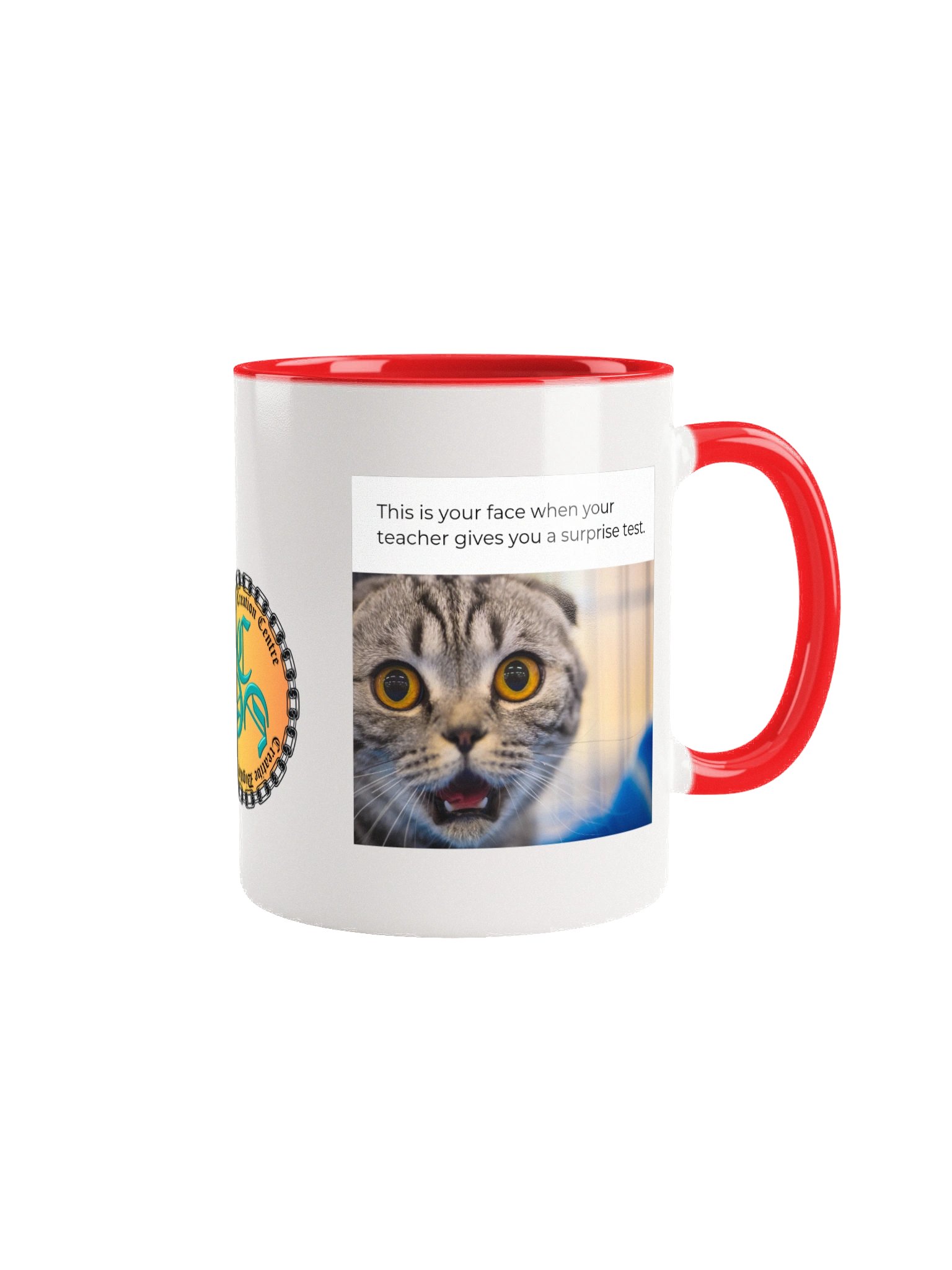 Surprise Meme Cat Ceramic 2T-Mug product image (1)