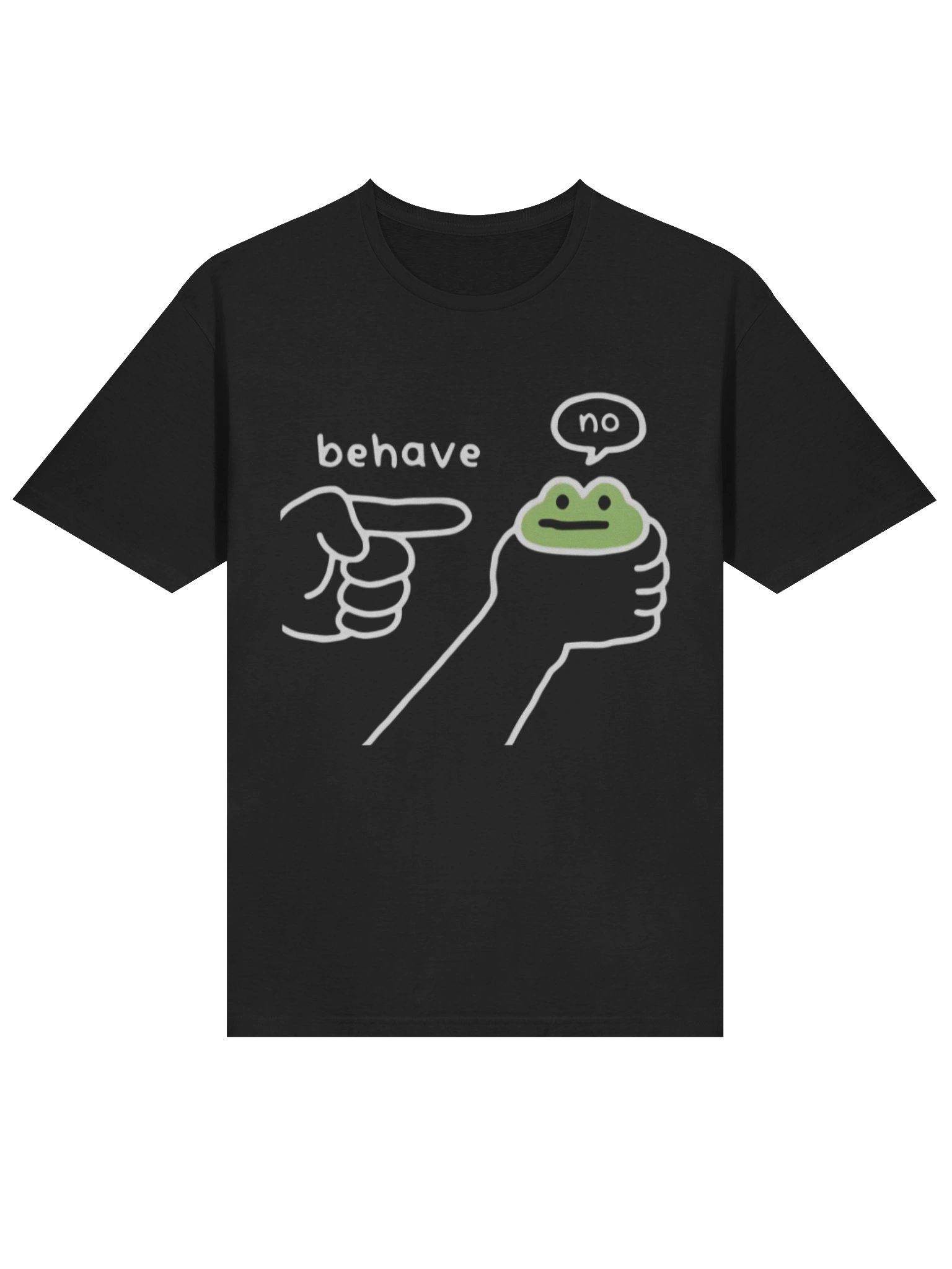 Dishonest Frog Washed Behave No Shirt product image (2)