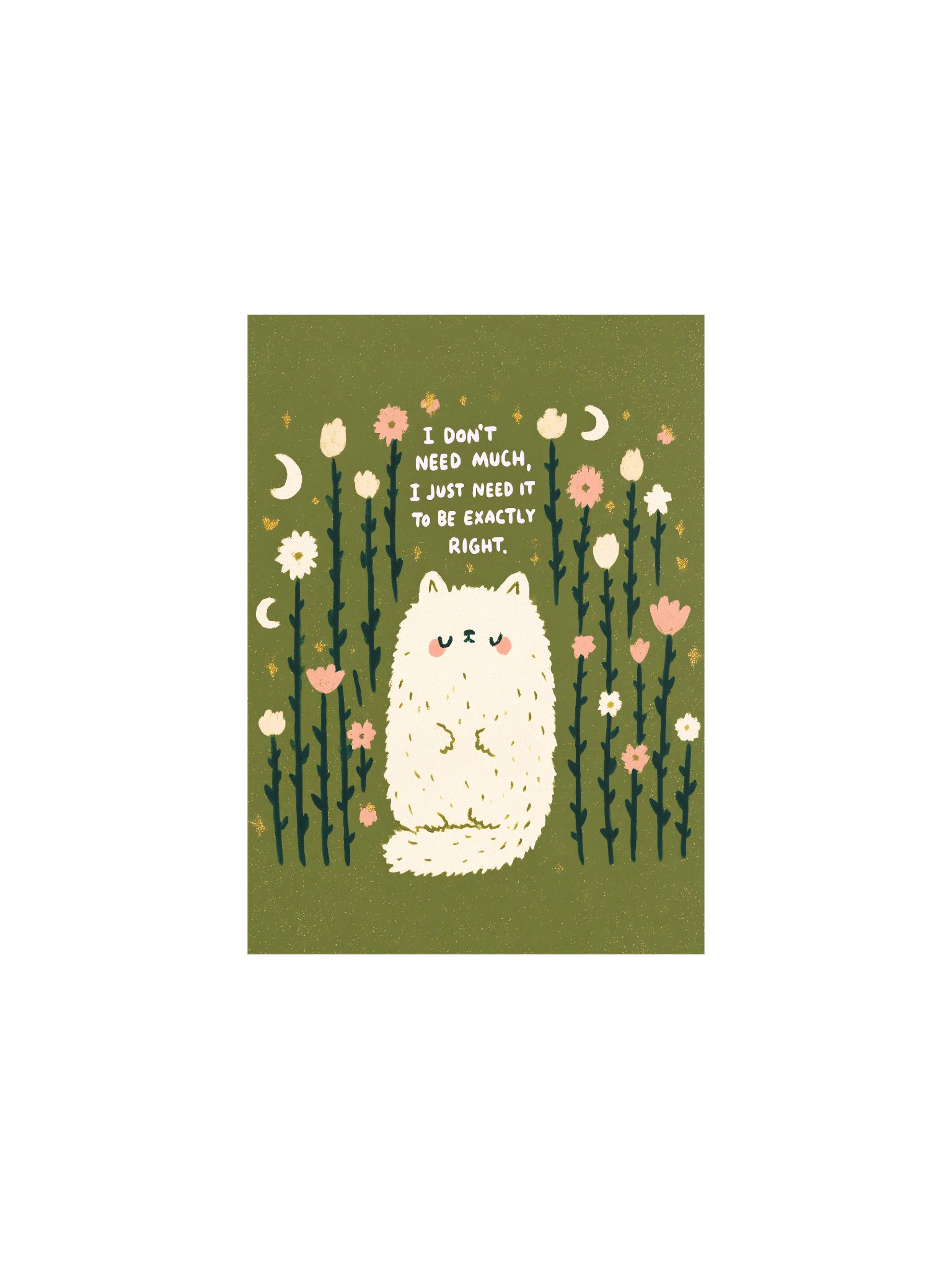 Exactly Right Cat Quote Poster product image (1)