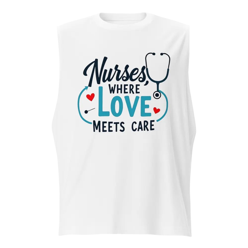 Love & Care Nurses Muscle Tank product image (1)