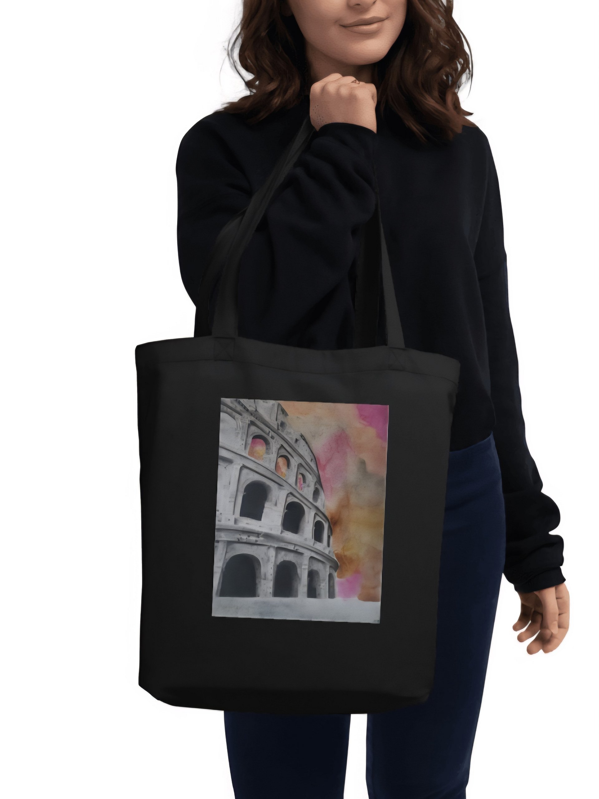Watercolor Colosseum Eco Tote product image (2)