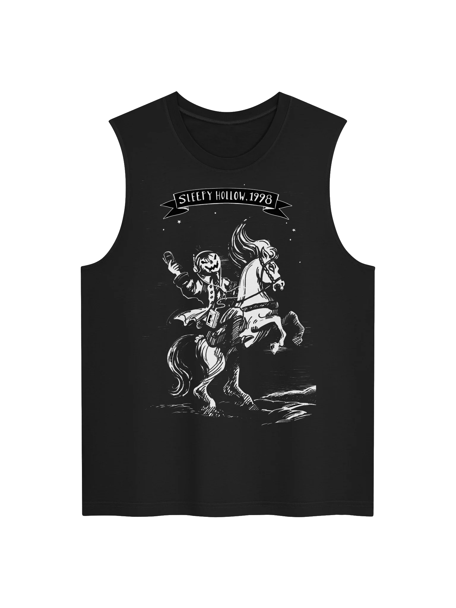 “Sleepy Hollow, 1998” Woodcut Muscle Tank product image (1)