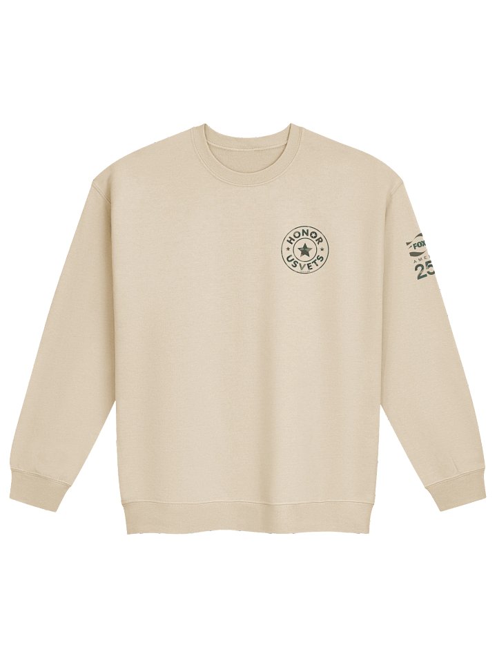 LIMITED EDITION FOX U.S.VETS CREWNECK - GREEN PRINT product image (1)