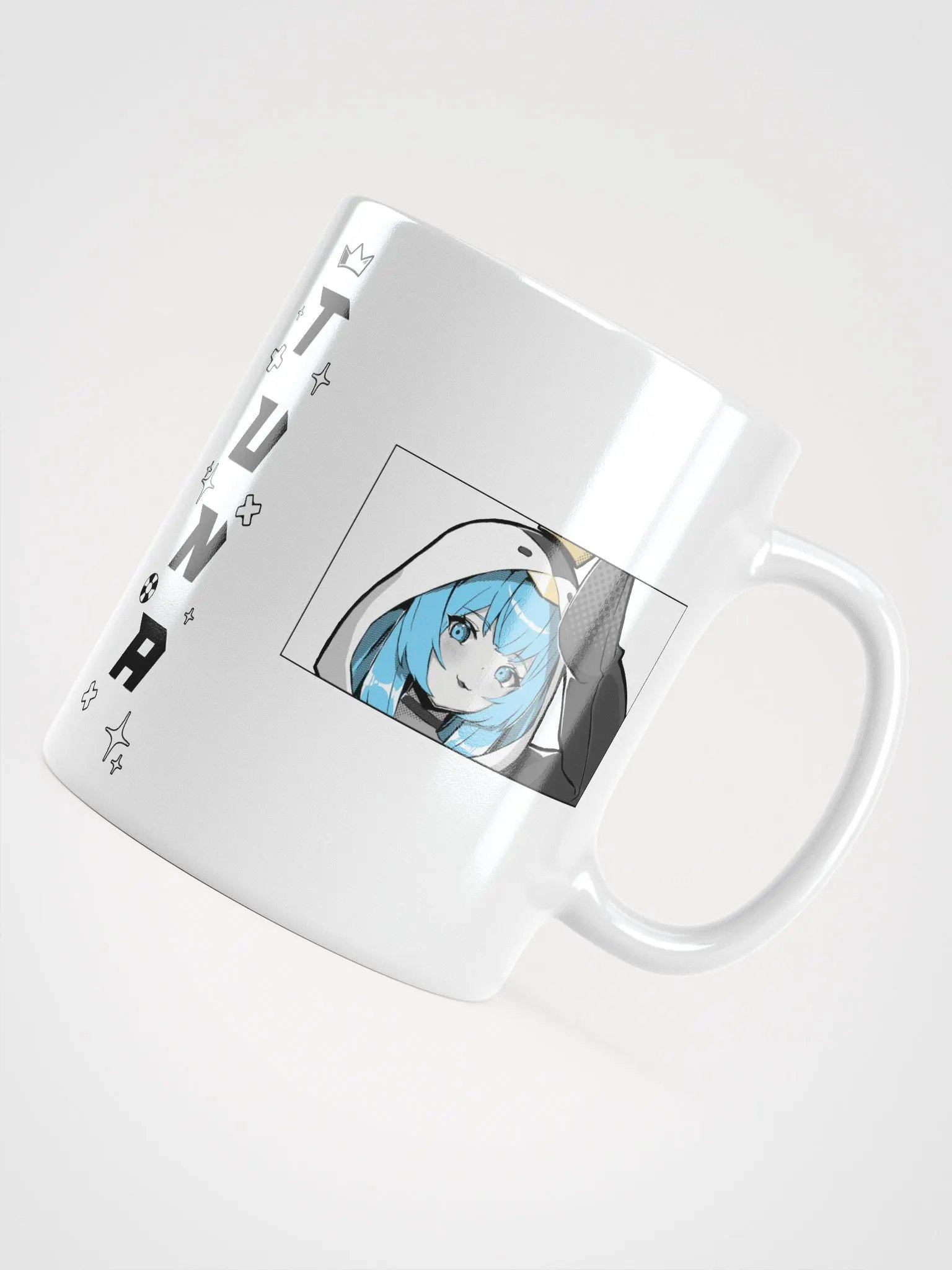 Black & Blue Coffee Mug - White product image (4)