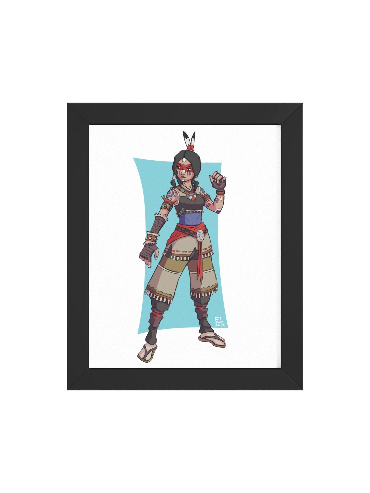 Spirit Brawler - Framed Matte Poster product image (19)