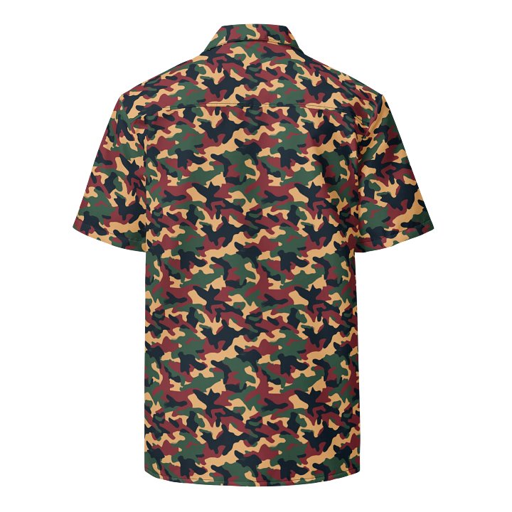 Autumn Camo Men’s Button-Up Shirt product image (2)