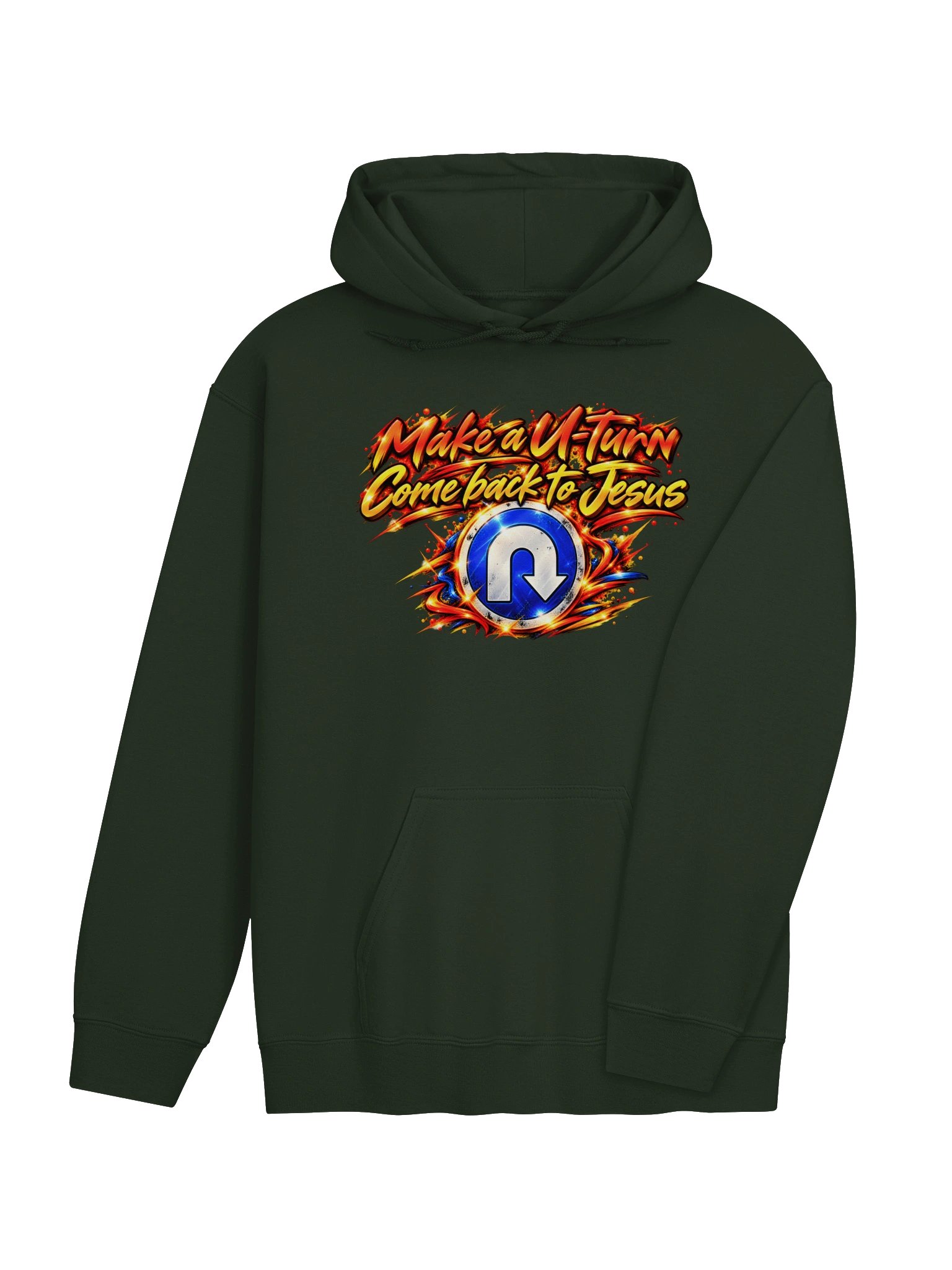Make a U-Turn, Come Back to Jesus Hoodie | It's Never Too Late to Return to God | Christian Streetwear product image (12)