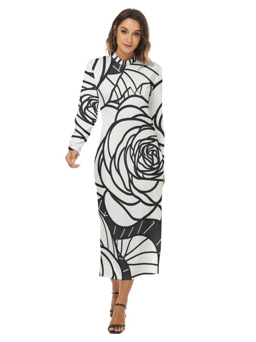 Midnight Rose Statement Maxi Dress product image (1)