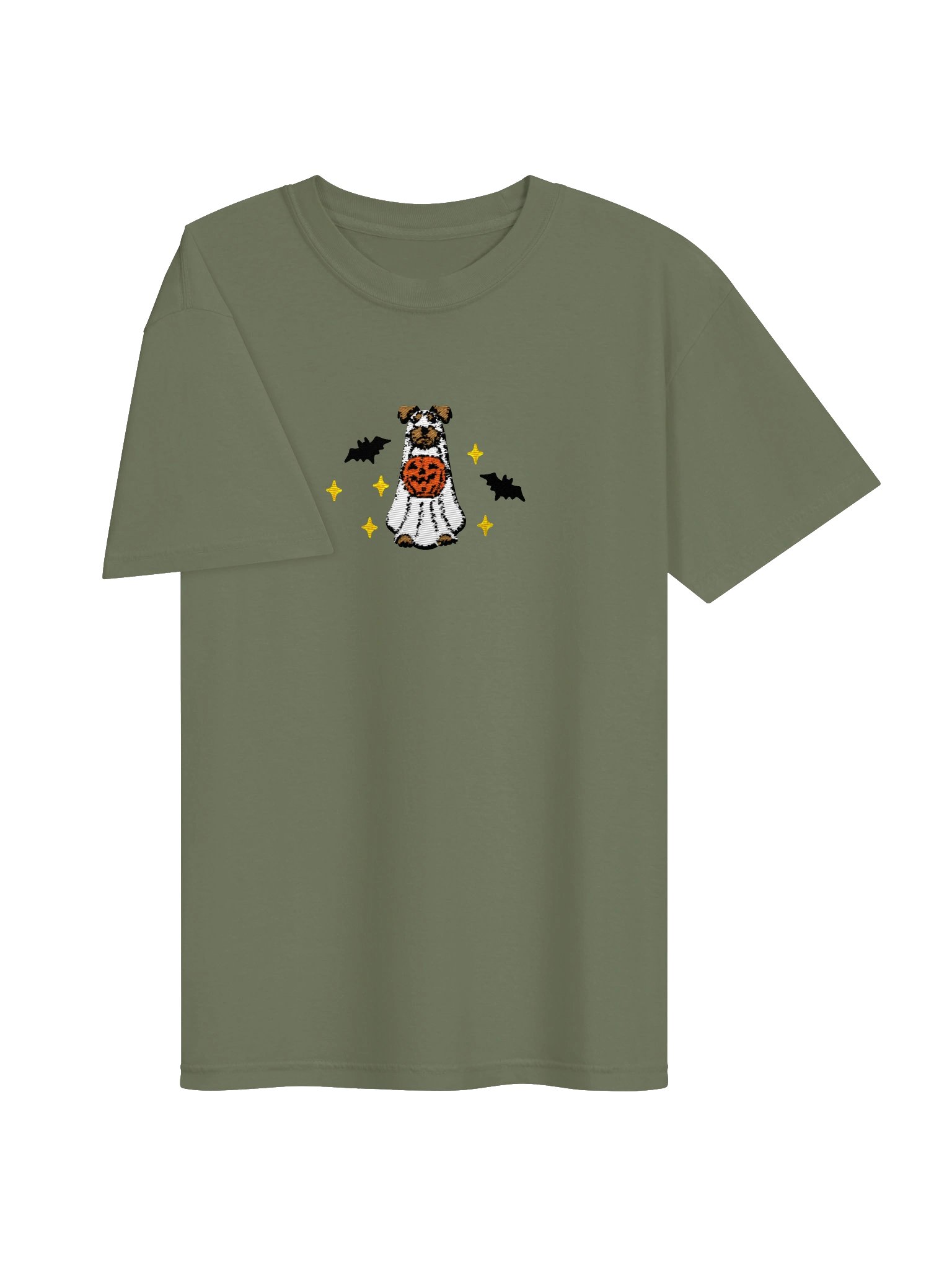 Halloween Airedale Terrier(Tan) Embroidered T-Shirt product image (11)