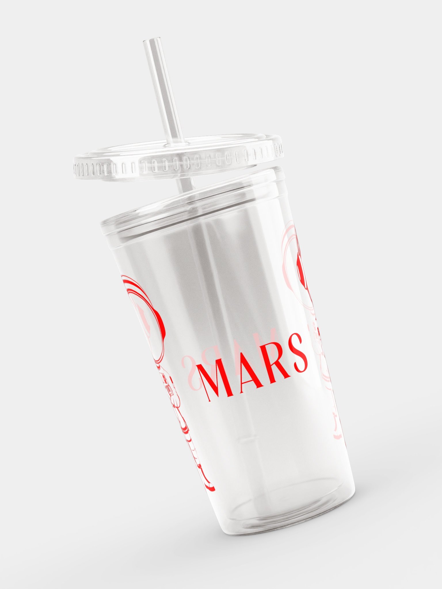 MARS Astronaut Tumbler in Clear with Red Ink product image (4)