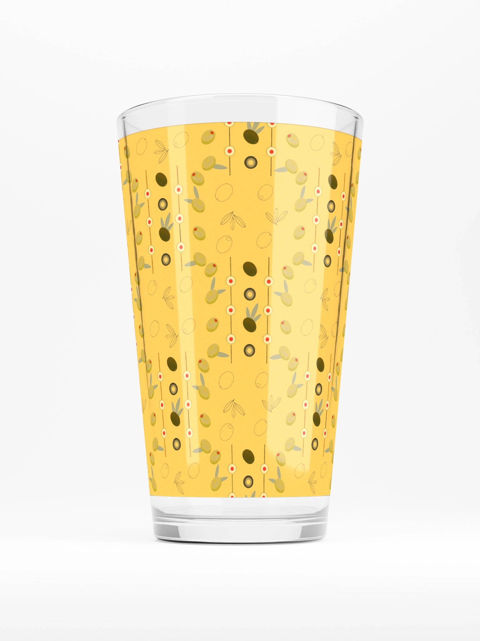 Olive Geometry Shaker Pint Glass product image (4)