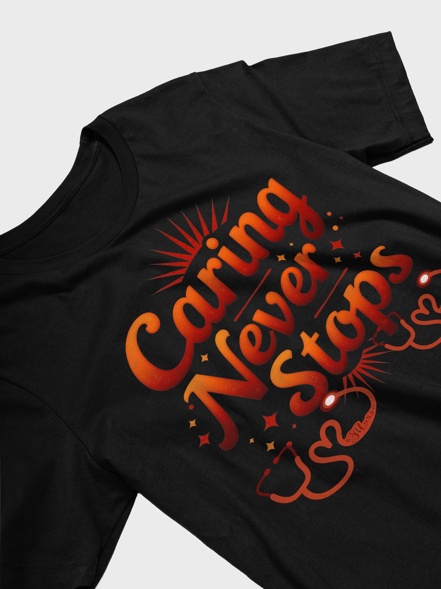 Caring Never Stops Nurse T-Shirt product image (21)