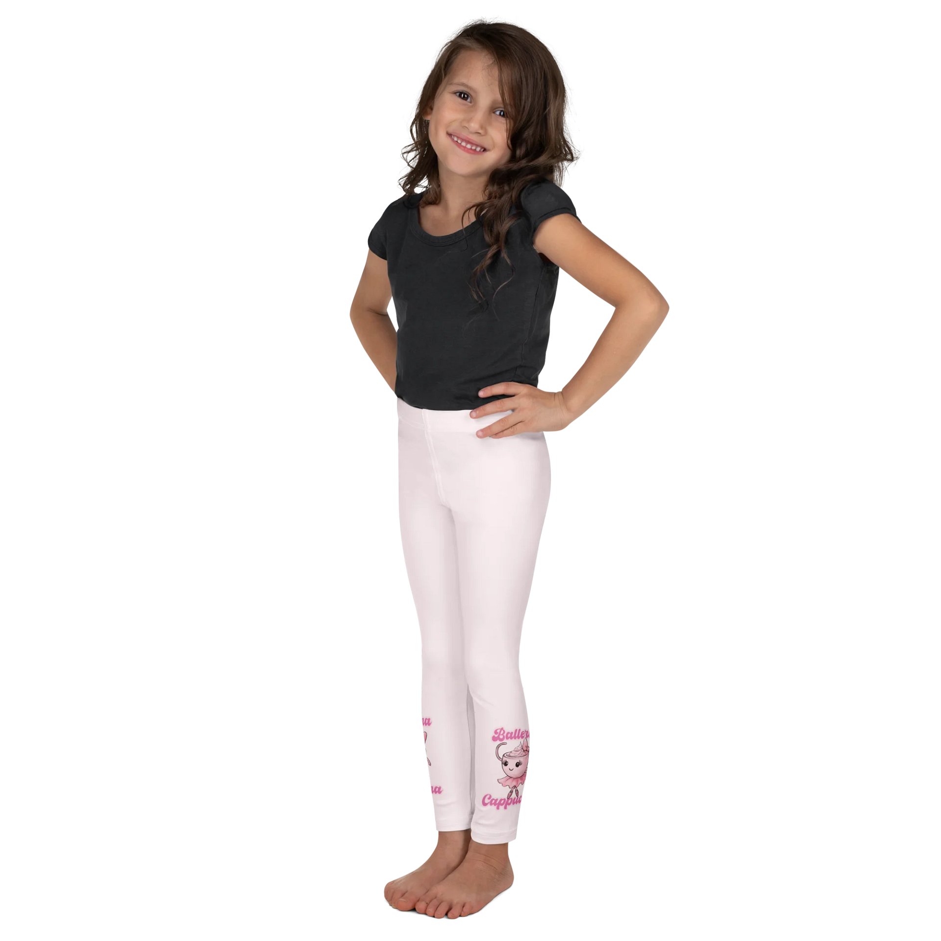 Ballerina Cappuccina – Watercolor Design Leggings for Kids product image (4)