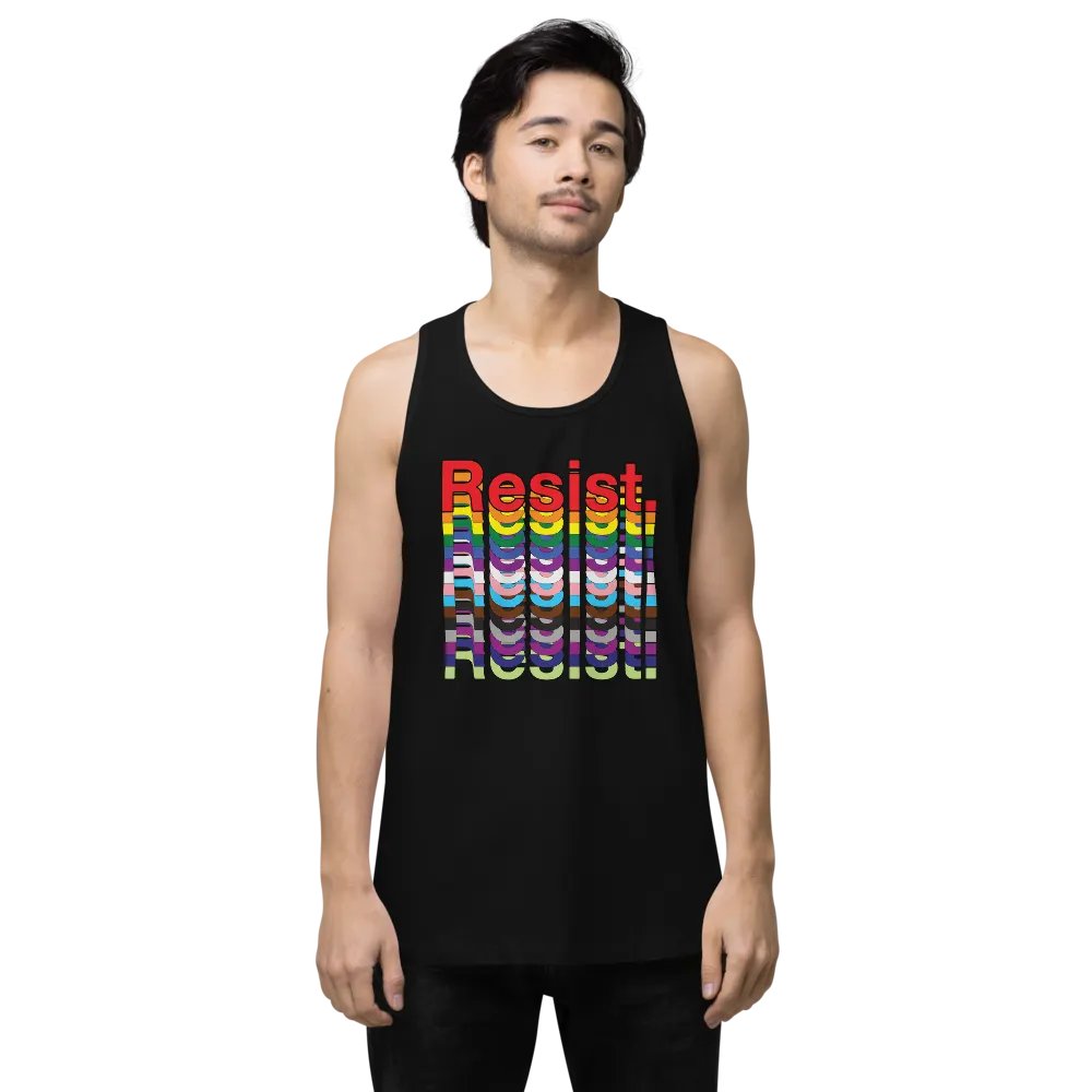 Resist - Rainbow Cotton Heritage Premium Tank Top product image (1)
