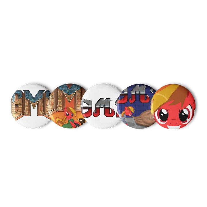 Pin Buttons w/ Logos product image (2)