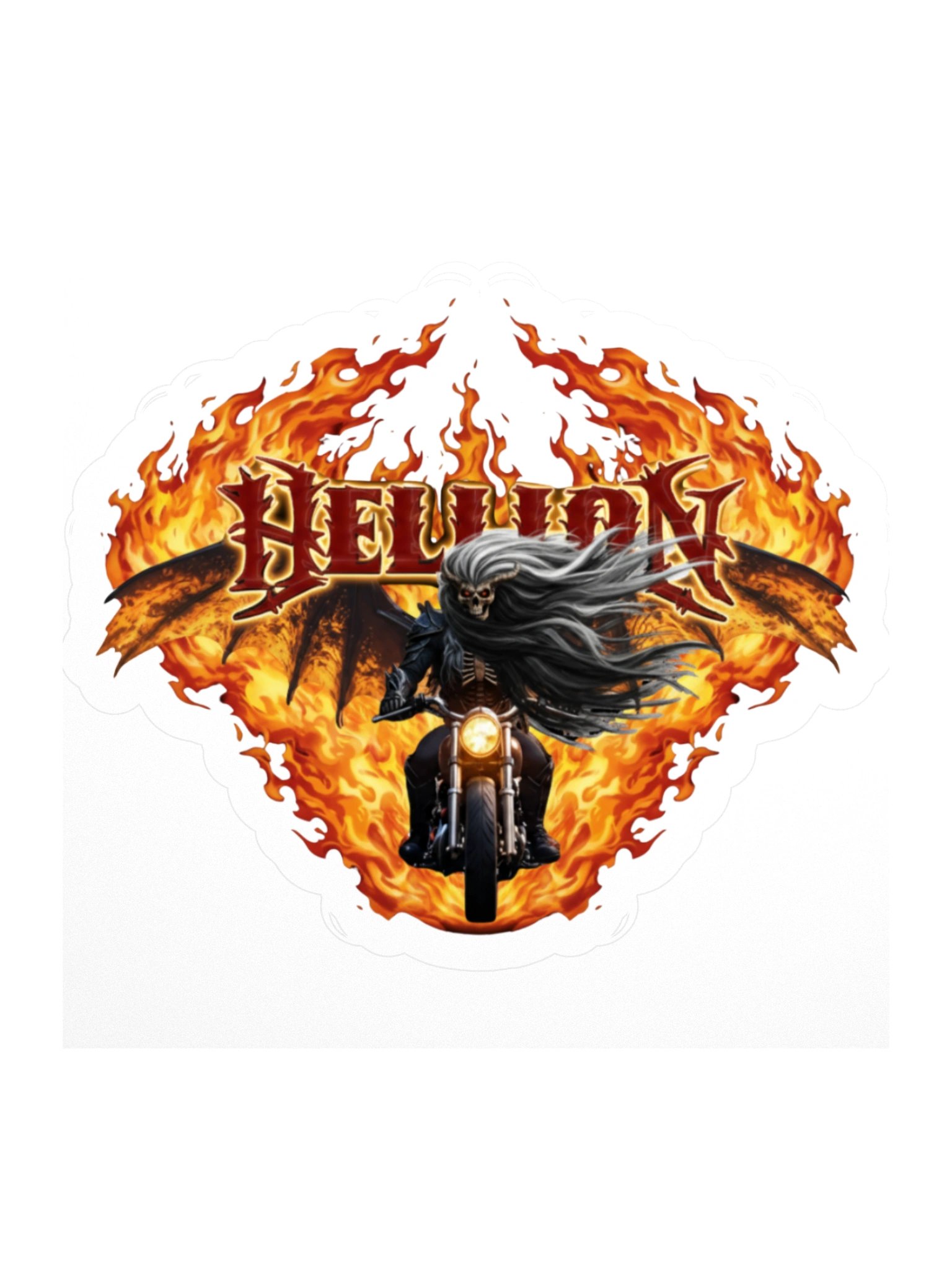 Hellion Motorcycle Carnage Kiss Cut Stickers product image (1)