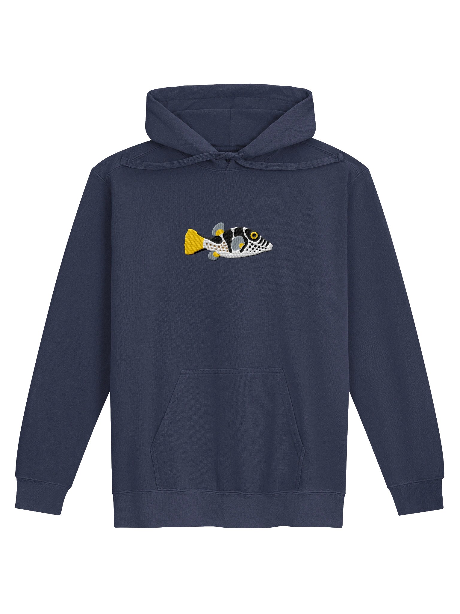 Valentini Puffer Embroidered Hoodie | Saltwater Reef Aquarium & Ocean Lover Apparel product image (2)
