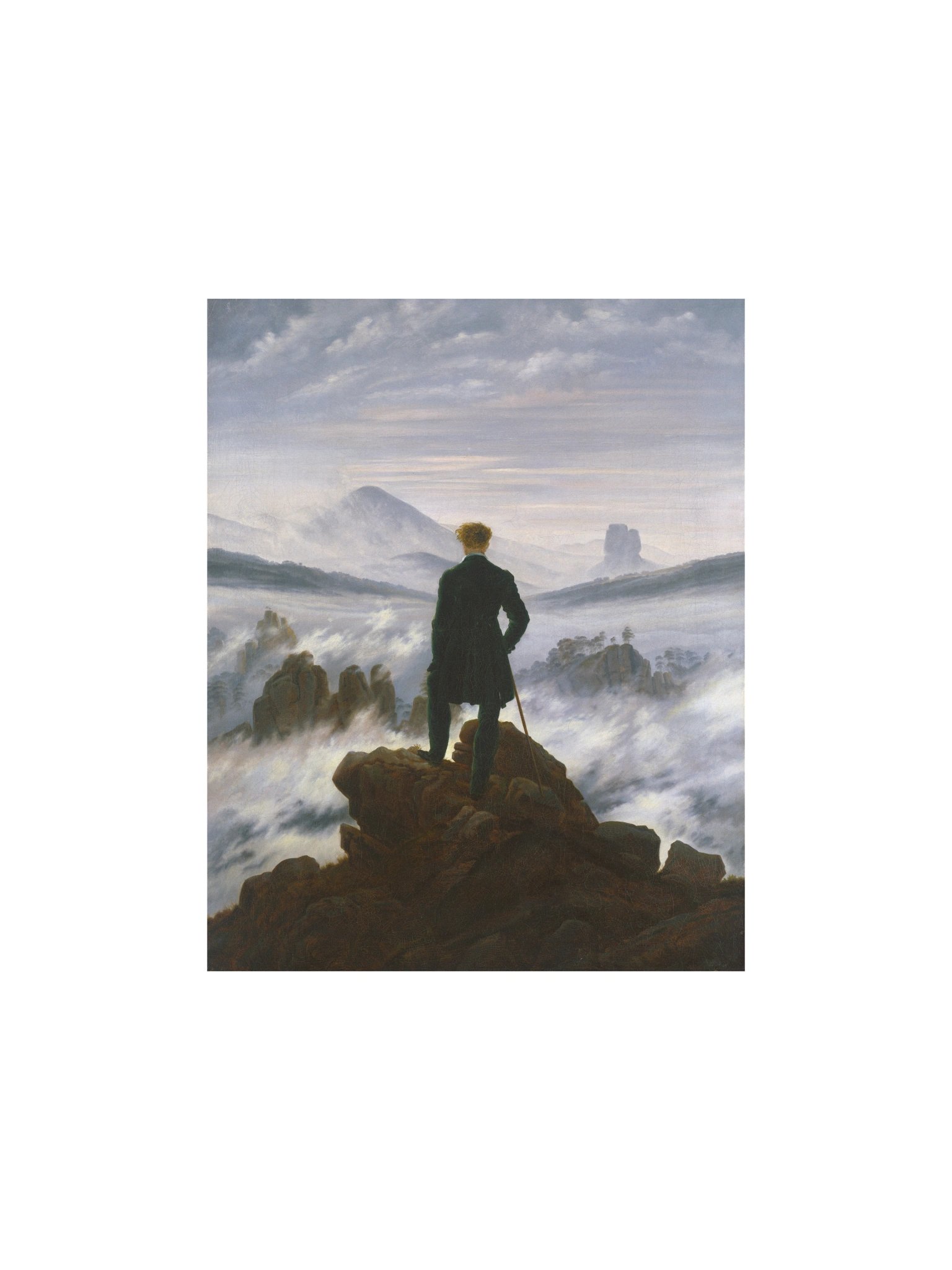 Friedrich, Wanderer above the Sea of Fog — Fine-Art Poster product image (2)