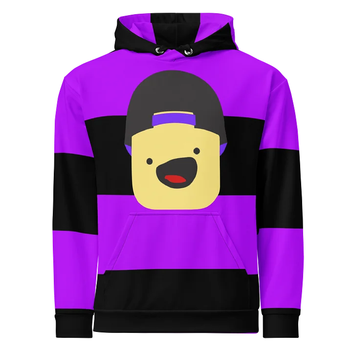 KuttyPlayz Striped Avatar Hoodie (Middle Face) product image (1)